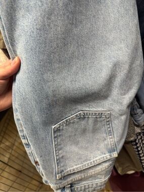 Zara Light Blue Denim Overalls